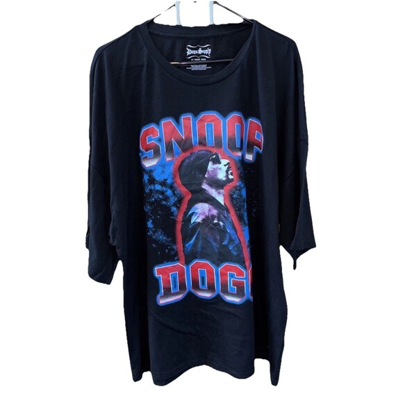Dogg Supply Snoop Dogg T Shirt Black Graphic Print Cotton Blend 2XL Stretch - Picture 2 of 8